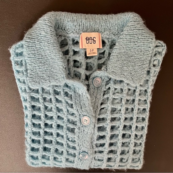 URBAN OUTFITTERS BDG Osaka Open-Knit Polo Sweater - Picture 9 of 9